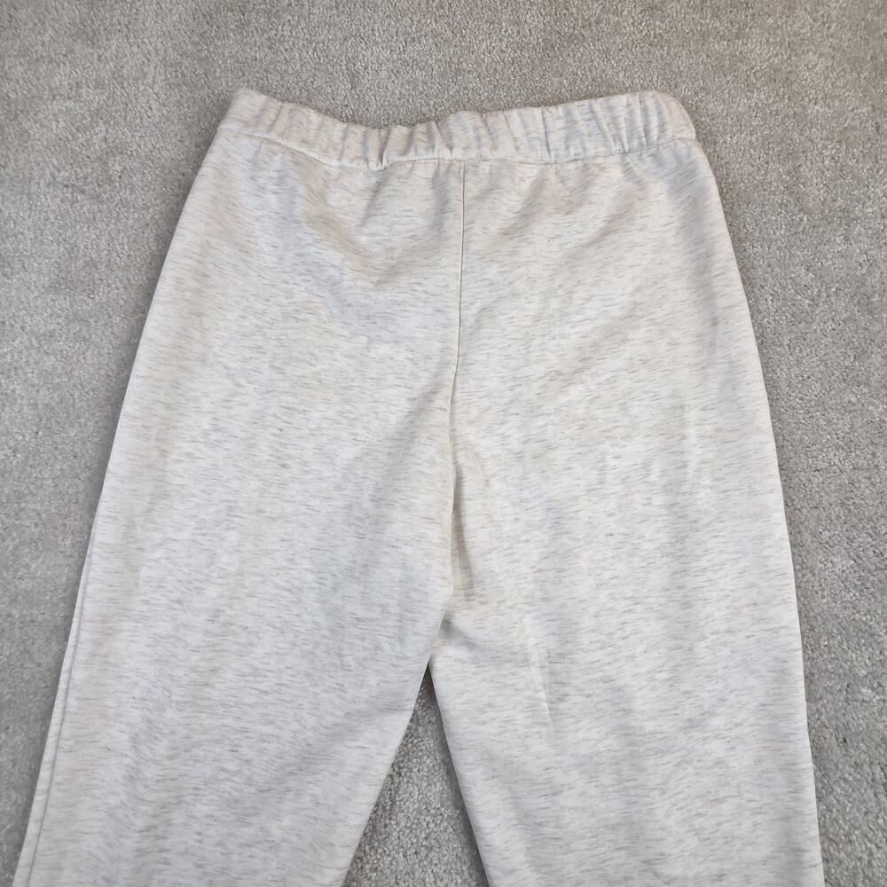 Elie Tahari Scuba Sweatpants Womens L Snow Heather Pintucks Elastic Soft NWT